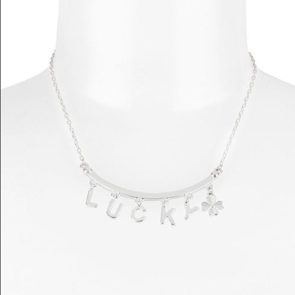 BCBG Lucky Silver Necklace